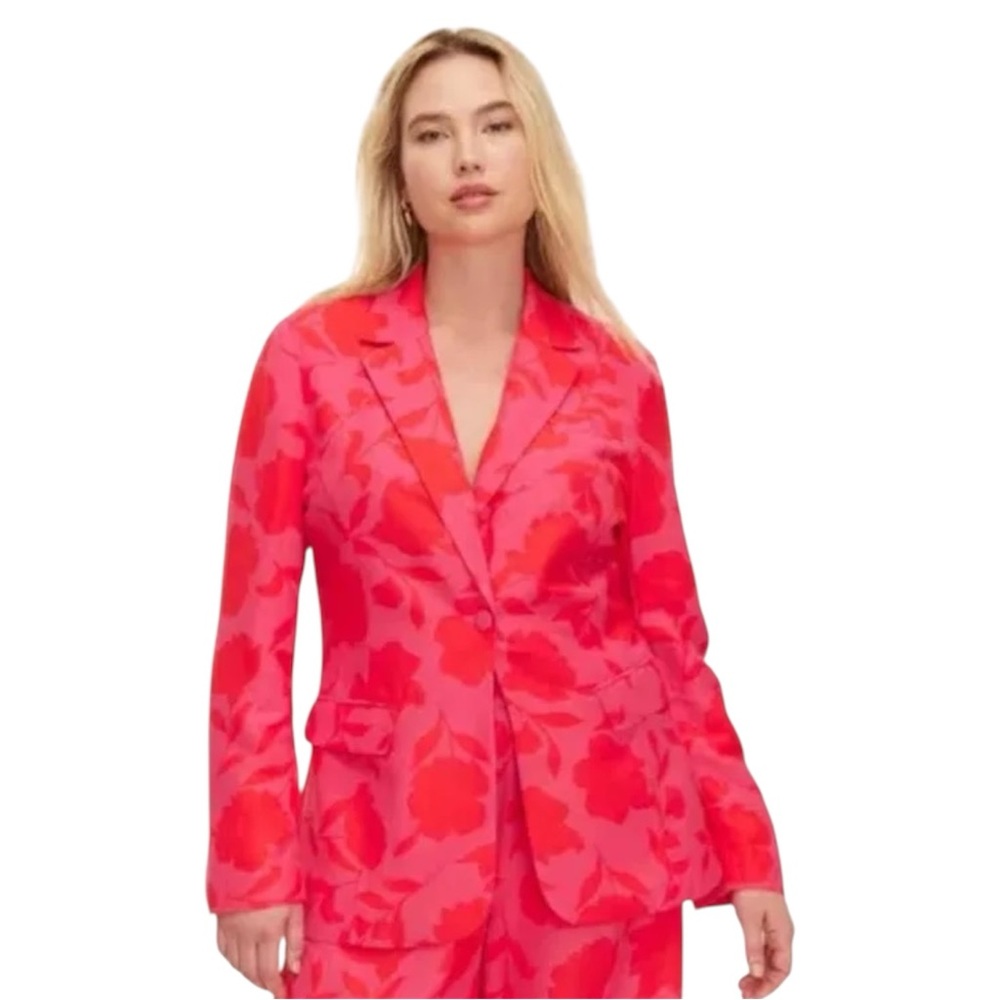 kate spade new york x Target Women's Classic Rose Blazer Pink/Red XS